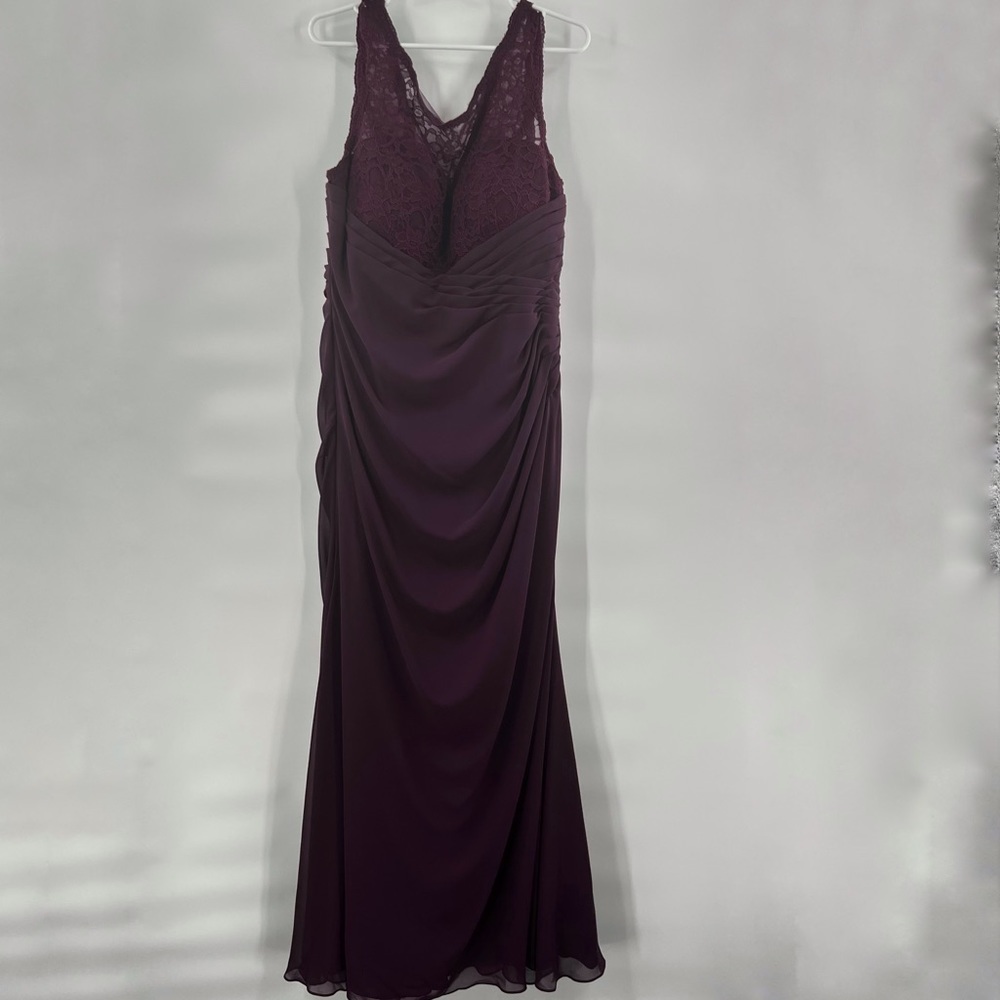 Mori Lee lace maxi dress sleeveless size 20